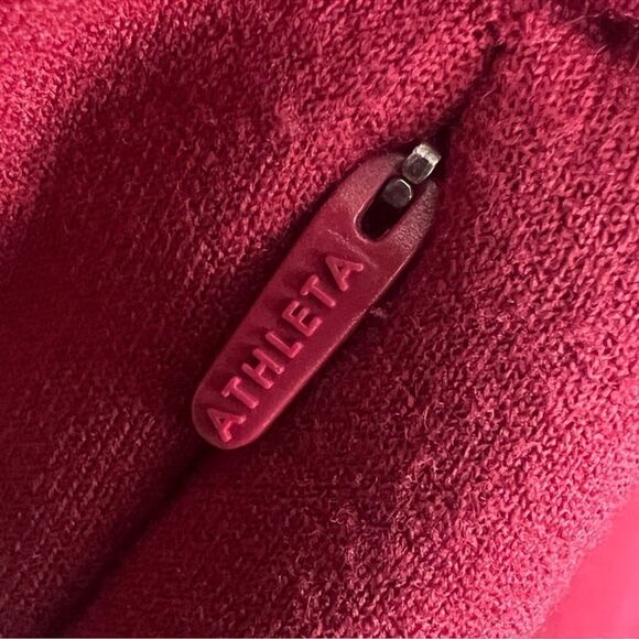 Athleta Polartec Funnel Neck Sweatshirt, Decadent Red SP - Picture 4 of 8
